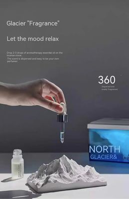 Sunmatte Lifestyle Gifts Ice Glacier Night Lamp Aromatherapy Essential Oil Bluetooth Speaker
