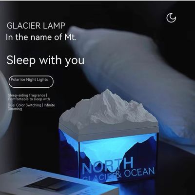 Sunmatte Lifestyle Gifts Ice Glacier Night Lamp Aromatherapy Essential Oil Bluetooth Speaker