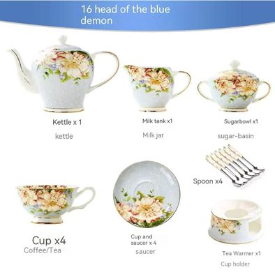 Sunmatte Lifestyle Gifts Exquisite Bone China Tea & Coffee Cup Set Blue/Pink for multiple occasions